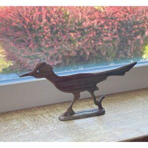 Roadrunner Metal Figure Sculpture Vintage 6” Long